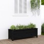 Arriate elevado de jardín madera de pino negro 119,5x40x39 cm de vidaXL, Maceteros y jardineras - Ref: Foro24-825265, Precio:...