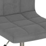 Swivel dining chairs 2 units dark gray velvet by vidaXL, dining chairs - Ref: Foro24-334492, Price: 95,24 €, Discount: %