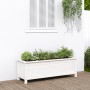 Elevated garden bed made of white pine wood 119.5x40x39 cm by vidaXL, Pots and planters - Ref: Foro24-825262, Price: 97,99 €,...