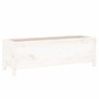 Elevated garden bed made of white pine wood 119.5x40x39 cm by vidaXL, Pots and planters - Ref: Foro24-825262, Price: 98,41 €,...