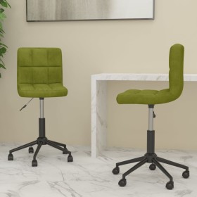 Swivel dining chairs 2 units light green velvet by vidaXL, dining chairs - Ref: Foro24-334493, Price: 78,99 €, Discount: %