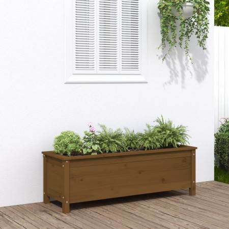 Raised garden bed honey brown pine wood 119.5x40x39cm by vidaXL, Pots and planters - Ref: Foro24-825264, Price: 98,05 €, Disc...