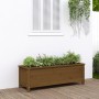 Raised garden bed honey brown pine wood 119.5x40x39cm by vidaXL, Pots and planters - Ref: Foro24-825264, Price: 98,05 €, Disc...