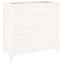 Jardinera madera maciza de pino blanco 82,5x40x78 cm de vidaXL, Maceteros y jardineras - Ref: Foro24-825283, Precio: 84,06 €,...