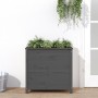 Solid gray pine wood planter 82.5x40x78 cm by vidaXL, Pots and planters - Ref: Foro24-825284, Price: 86,32 €, Discount: %