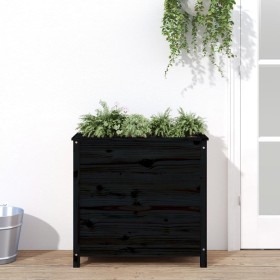 Jardinera madera maciza de pino negro 82,5x40x78 cm de vidaXL, Maceteros y jardineras - Ref: Foro24-825286, Precio: 116,73 €,...