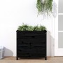 Jardinera madera maciza de pino negro 82,5x40x78 cm de vidaXL, Maceteros y jardineras - Ref: Foro24-825286, Precio: 113,67 €,...