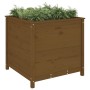 Solid pine wood planter in honey brown color, 82.5x82.5x78 cm. by vidaXL, Pots and planters - Ref: Foro24-825306, Price: 116,...