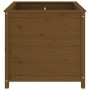 Solid pine wood planter in honey brown color, 82.5x82.5x78 cm. by vidaXL, Pots and planters - Ref: Foro24-825306, Price: 116,...