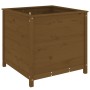 Solid pine wood planter in honey brown color, 82.5x82.5x78 cm. by vidaXL, Pots and planters - Ref: Foro24-825306, Price: 116,...