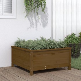 Solid honey brown pine wood planter 82.5x82.5x39 cm by vidaXL, Pots and planters - Ref: Foro24-825299, Price: 77,71 €, Discou...