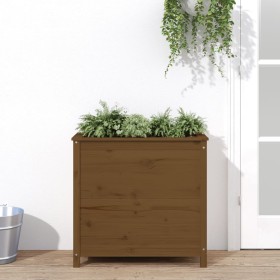 Solid honey brown pine wood planter 82.5x40x78 cm by vidaXL, Pots and planters - Ref: Foro24-825285, Price: 90,80 €, Discount: %