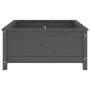 Solid gray pine wood planter 82.5x82.5x39 cm by vidaXL, Pots and planters - Ref: Foro24-825298, Price: 105,08 €, Discount: %