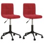 Swivel dining chairs 2 pcs red velvet by vidaXL, dining chairs - Ref: Foro24-334497, Price: 78,99 €, Discount: %