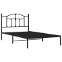 Estructura de cama con cabecero metal negro 107x203 cm de vidaXL, Camas y somieres - Ref: Foro24-353435, Precio: 82,73 €, Des...