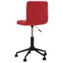 Swivel dining chairs 2 pcs red velvet by vidaXL, dining chairs - Ref: Foro24-334497, Price: 78,99 €, Discount: %