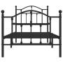 Estructura de cama con cabecero y estribo metal negro 90x200 cm de vidaXL, Camas y somieres - Ref: Foro24-353450, Precio: 93,...