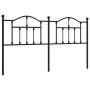 Black metal headboard 160 cm by vidaXL, Headboards and footboards - Ref: Foro24-353474, Price: 57,89 €, Discount: %