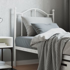 White metal headboard 75 cm by vidaXL, Headboards and footboards - Ref: Foro24-353514, Price: 31,99 €, Discount: %