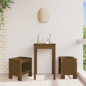 Garden stools 2 pcs honey brown pine wood 40x36x45 cm by vidaXL, Garden chairs - Ref: Foro24-825341, Price: 86,99 €, Discount: %