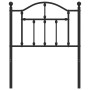 Black metal headboard 75 cm by vidaXL, Headboards and footboards - Ref: Foro24-353465, Price: 31,99 €, Discount: %