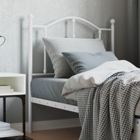 White metal headboard 80 cm by vidaXL, Headboards and footboards - Ref: Foro24-353515, Price: 32,59 €, Discount: %