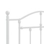 Cabecero de metal blanco 80 cm de vidaXL, Cabeceros y pies de cama - Ref: Foro24-353515, Precio: 31,98 €, Descuento: %