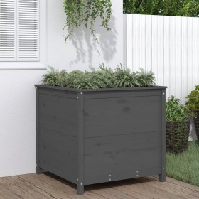 Solid gray pine wood planter 82.5x82.5x78 cm by vidaXL, Pots and planters - Ref: Foro24-825305, Price: 157,99 €, Discount: %