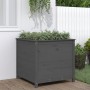 Solid gray pine wood planter 82.5x82.5x78 cm by vidaXL, Pots and planters - Ref: Foro24-825305, Price: 157,63 €, Discount: %