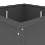 Solid gray pine wood planter 82.5x82.5x78 cm by vidaXL, Pots and planters - Ref: Foro24-825305, Price: 157,63 €, Discount: %