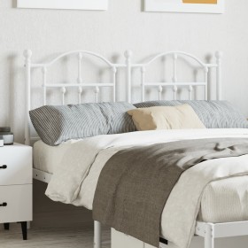 White metal headboard 120 cm by vidaXL, Headboards and footboards - Ref: Foro24-353519, Price: 48,99 €, Discount: %