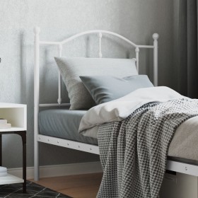 White metal headboard 90 cm by vidaXL, Headboards and footboards - Ref: Foro24-353516, Price: 38,22 €, Discount: %