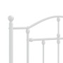 White metal headboard 90 cm by vidaXL, Headboards and footboards - Ref: Foro24-353516, Price: 34,30 €, Discount: %