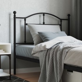 Black metal headboard 100 cm by vidaXL, Headboards and footboards - Ref: Foro24-353468, Price: 32,99 €, Discount: %