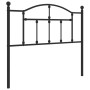 Black metal headboard 100 cm by vidaXL, Headboards and footboards - Ref: Foro24-353468, Price: 31,82 €, Discount: %