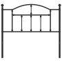 Black metal headboard 100 cm by vidaXL, Headboards and footboards - Ref: Foro24-353468, Price: 31,82 €, Discount: %