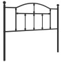 Cabecero de metal negro 107 cm de vidaXL, Cabeceros y pies de cama - Ref: Foro24-353469, Precio: 37,68 €, Descuento: %