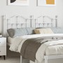 White metal headboard 135 cm by vidaXL, Headboards and footboards - Ref: Foro24-353520, Price: 48,84 €, Discount: %