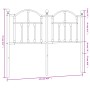 Kopfteil aus schwarzem Metall, 120 cm von vidaXL, Kopf- und Fußteile - Ref: Foro24-353470, Preis: 47,66 €, Rabatt: %