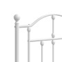 Cabecero de metal blanco 180 cm de vidaXL, Cabeceros y pies de cama - Ref: Foro24-353524, Precio: 59,99 €, Descuento: %