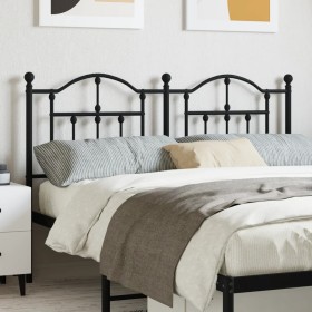 Black metal headboard 140 cm by vidaXL, Headboards and footboards - Ref: Foro24-353472, Price: 48,99 €, Discount: %