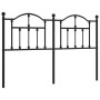 Cabecero de metal negro 140 cm de vidaXL, Cabeceros y pies de cama - Ref: Foro24-353472, Precio: 48,39 €, Descuento: %