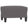 3-seater sofa with stool gray synthetic leather 180 cm by vidaXL, Sofas - Ref: Foro24-3201016, Price: 380,29 €, Discount: %