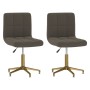 Swivel dining chairs 2 units dark gray velvet by vidaXL, dining chairs - Ref: Foro24-334536, Price: 106,59 €, Discount: %