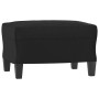 Sillón con taburete cuero sintético negro 60 cm de vidaXL, Sofás - Ref: Foro24-3201009, Precio: 216,67 €, Descuento: %