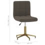 Swivel dining chairs 2 units dark gray velvet by vidaXL, dining chairs - Ref: Foro24-334536, Price: 106,59 €, Discount: %