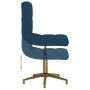 Swivel dining chairs 2 pcs blue velvet by vidaXL, dining chairs - Ref: Foro24-334539, Price: 101,99 €, Discount: %