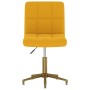 Swivel dining chairs 2 pcs mustard yellow velvet by vidaXL, dining chairs - Ref: Foro24-334542, Price: 106,59 €, Discount: %