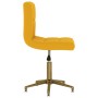 Sillas de comedor giratorias 2 uds terciopelo amarillo mostaza de vidaXL, Sillas de comedor - Ref: Foro24-334542, Precio: 106...