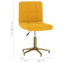 Swivel dining chairs 2 pcs mustard yellow velvet by vidaXL, dining chairs - Ref: Foro24-334542, Price: 106,59 €, Discount: %